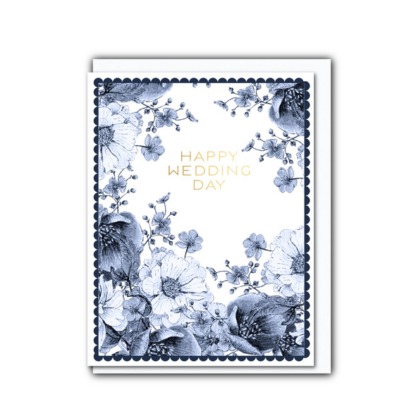 Foiled WD- Happy Wedding Day (unbagged108x140mm)