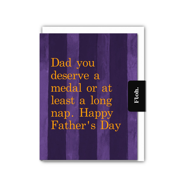 Father's Day- Medal (Debossed Text,unbagged 108x140mm)