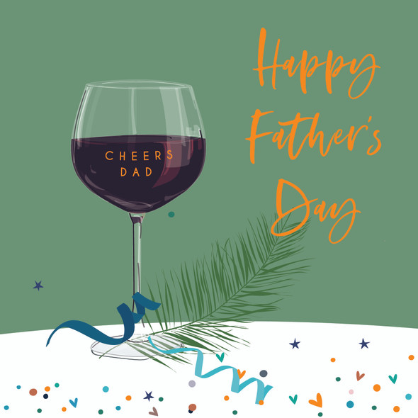 Father's Day- Wine Glass (unbagged)