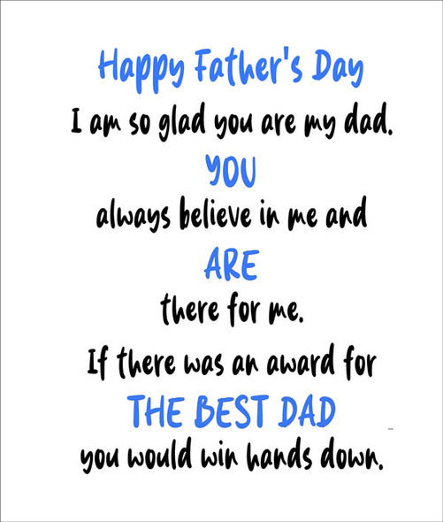 Father's Day - Best Dad Award