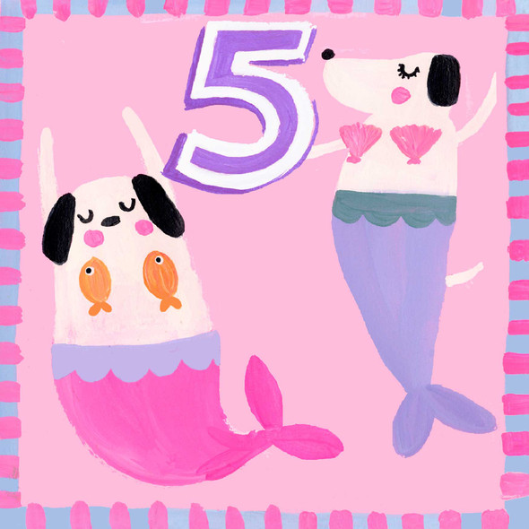 HB- Mermaid Dogs 5th Birthday