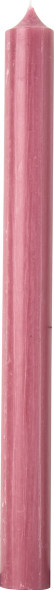 Cylinder Candles - Solid Old Rose-25cm-11.5hr (Box 25)