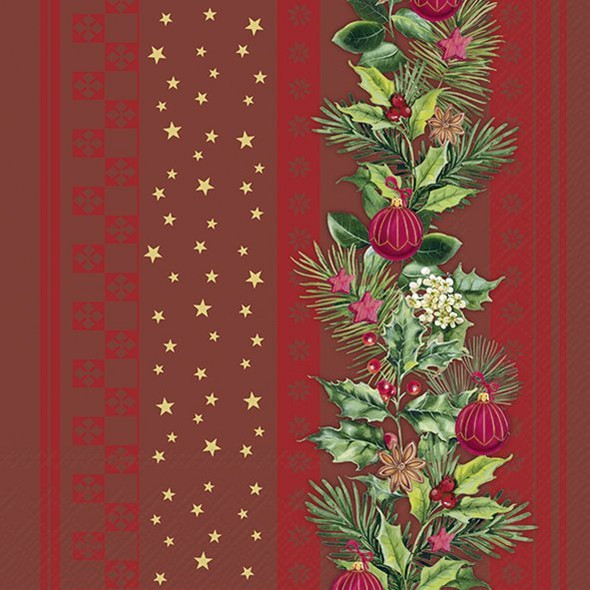 Christmas Elements Stripes Red