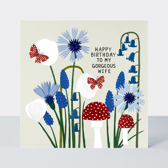 Paper Petal HB- Wife Toadstools Butterflies (Embossed)