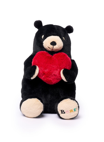 Plush Recycled PET Lg- Bear with Heart 180Wx250Dx300Hmm 