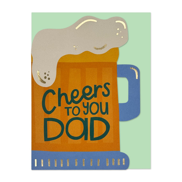HB- Dad Beer (Foil,Die-cut)