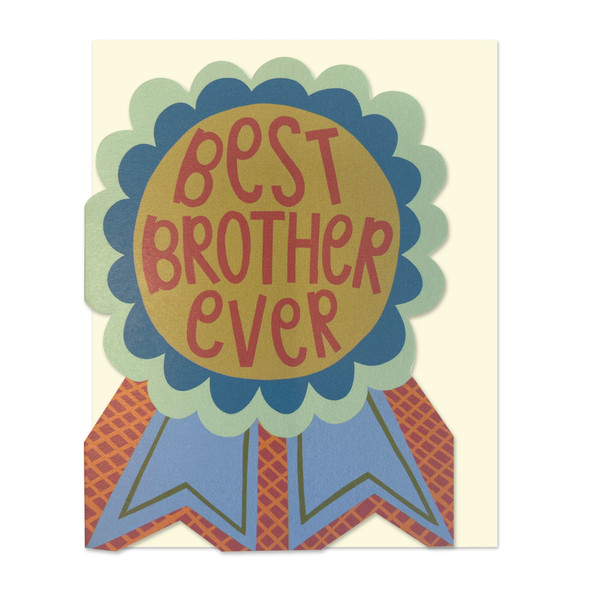 Small Card HB- Best Brother (95x125mm, Die Cut)