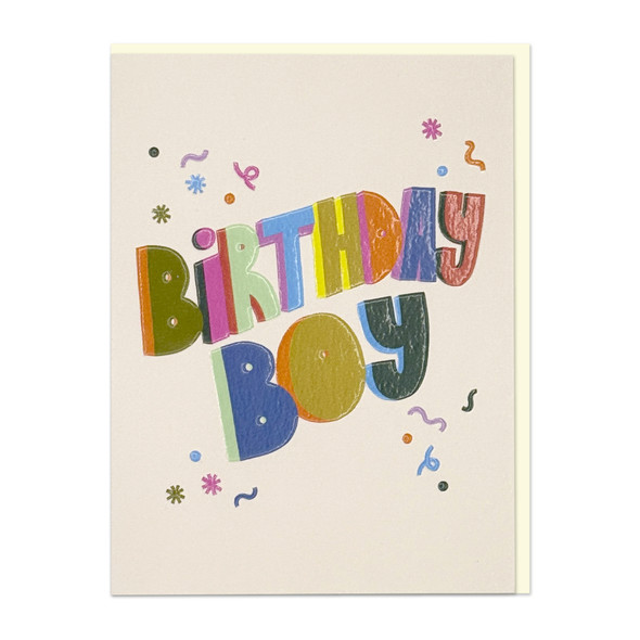Small Card HB- Birthday Boy (95x125mm, SpotUV, Emboss)