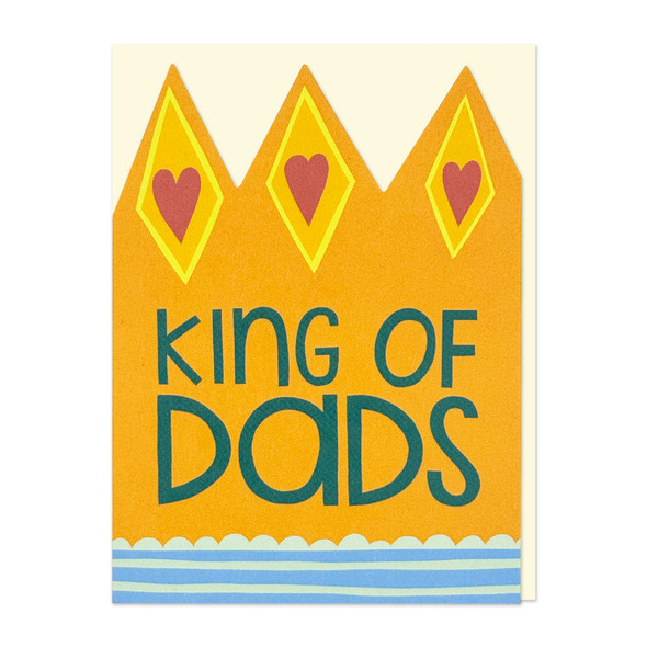 Small Card HB- King Of Dads (95x125mm, Die Cut)