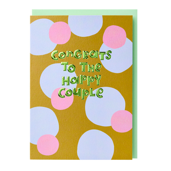 WD-  Happy Couple (Embossed, Green Foil)