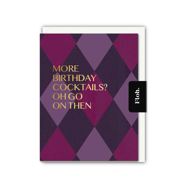 HB- Cocktails (Foiled Text, unbagged 108x140mm)