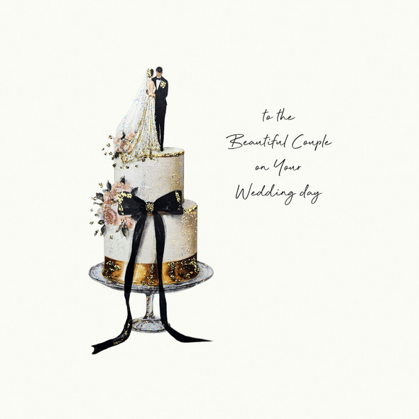 Gatsby's WD- Beautiful Couple With Love Cake