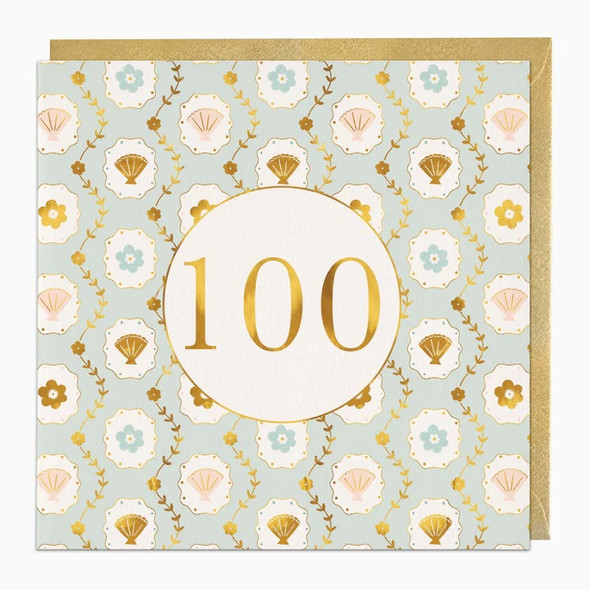 HB- Floral 100th Birthday (unbagged)