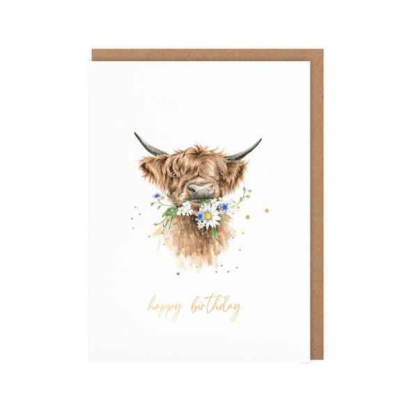 Small Card HB- Daisy Coo (Gold Foiled, 120mm x 90mm)