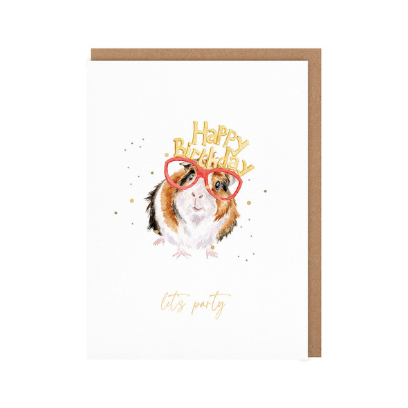 Small Card HB- Lettuce Celebrate (Gold Foiled, 120mm x 90mm)