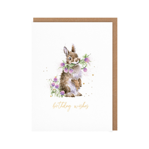 Small Card HB- Head Clover Heels (Gold Foiled, 120mm x 90mm)