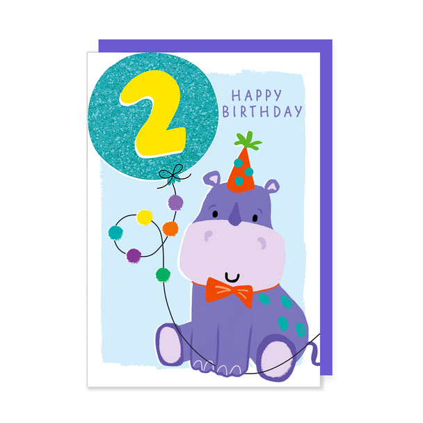 HB SALE- 2nd Birthday Hippo