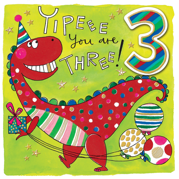 HB- 3rd Dinosaur with Balloons