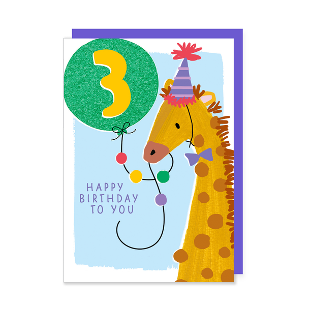HB SALE- 3rd Birthday Giraffe