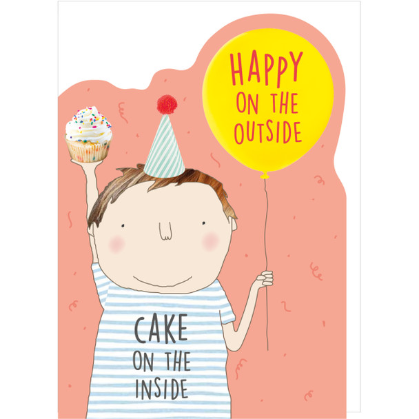 SALE Die-cut HB- Happy Cake Boy