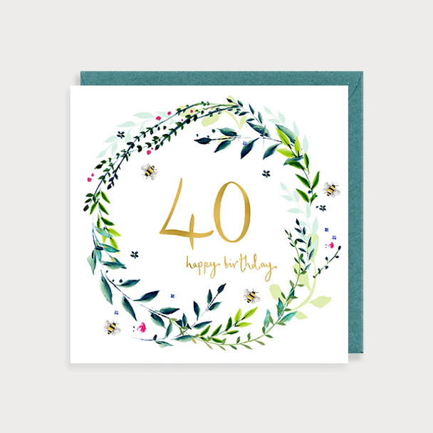 HB- 40th Birthday (Gold Foil)