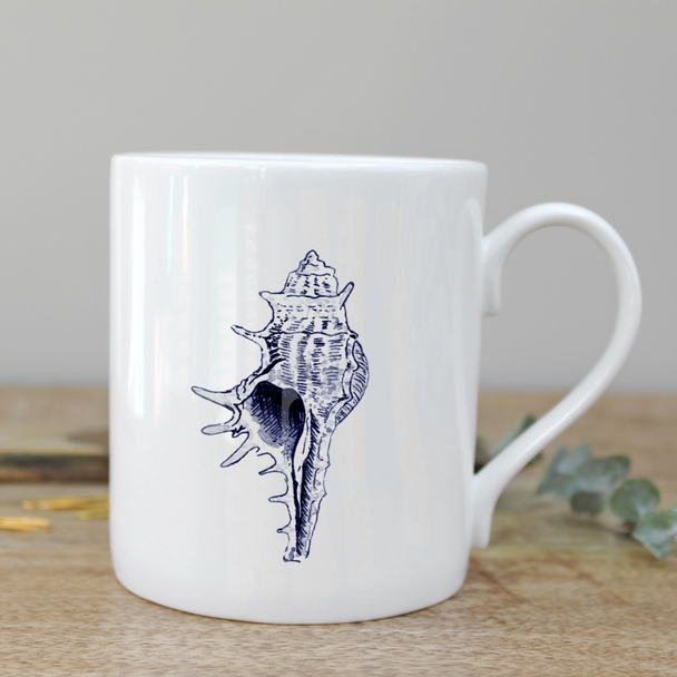 British Bone China Mug(Gift Box) - Conch Shell