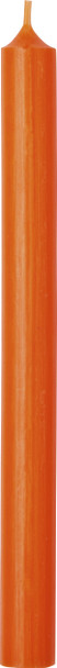 Cylinder Candles (Box 25) - Solid Orange-25cm-11.5hr($2.50ea)