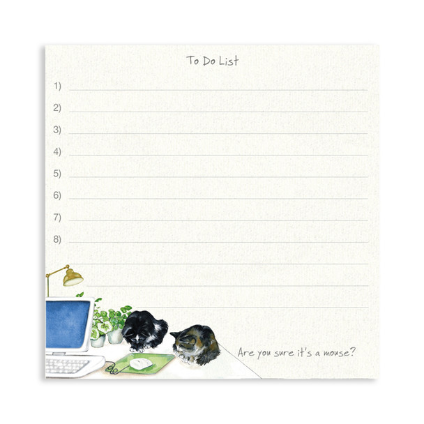 Square Notepad- Office Cats (14cmx14cm)