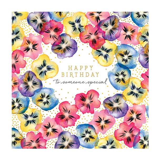 HB- Pansies (Embossed/Foil)