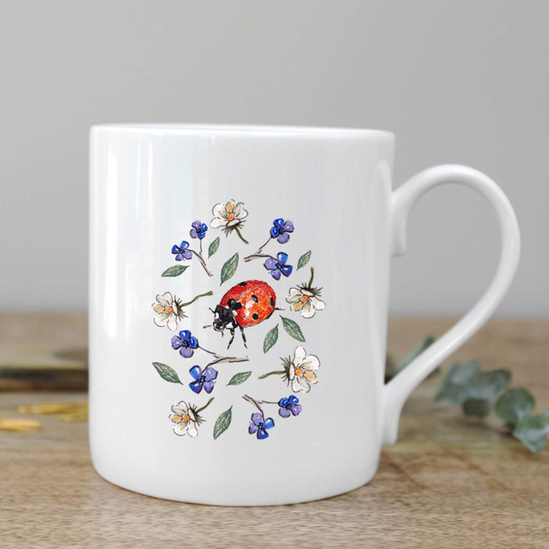 British Bone China Mug(Gift Box) - Ladybird