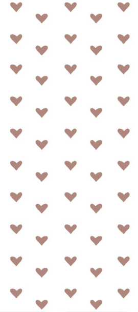 Tissue Paper (4 Sheet) - Gold Hearts On White