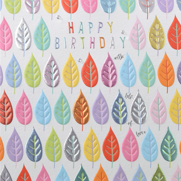 SALE HB- Leaves (Embossed with Gems)