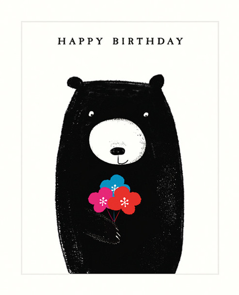 Bear HB- Bear & Flowers