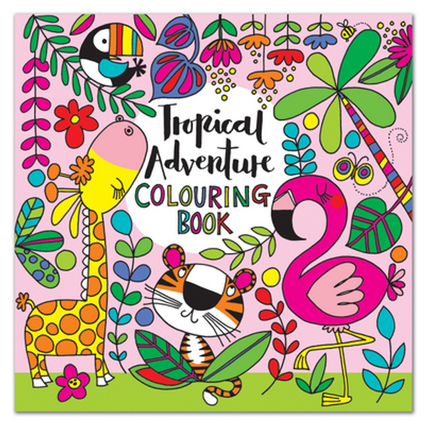 Colouring Book Square - Tropical Adventure