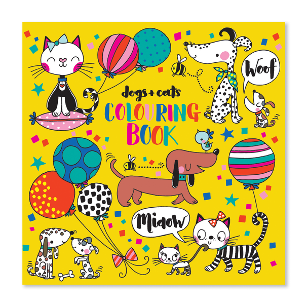 Colouring Book Square - Dogs & Cats