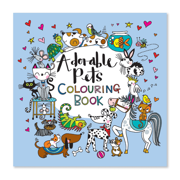 Colouring Book Square - Adorable Pets