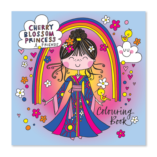 Colouring Book Square - Cherry Blossom Princess