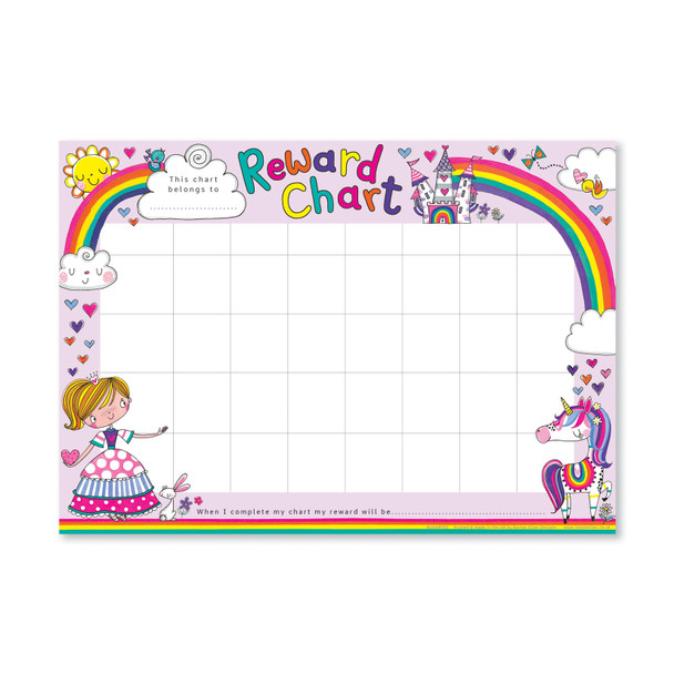 Reward Chart/32 Stickers - Princess 210x297mm