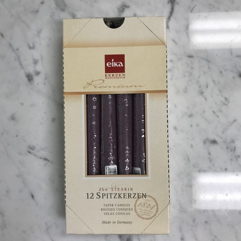 CLEARANCE-Eika Taper (Box12) Puce - 250mm x2.5Ø 9hr