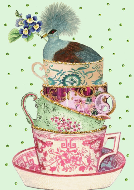 Tea Cups (Flitter Finish)