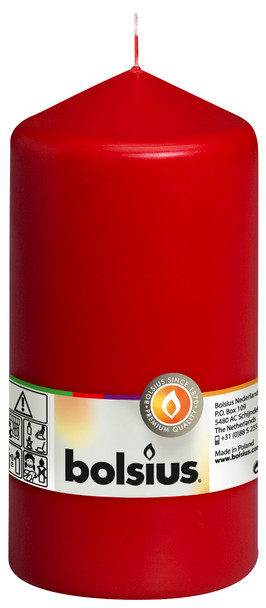 Classic Pillar Candle Red - 150mm x78Ø 65hr