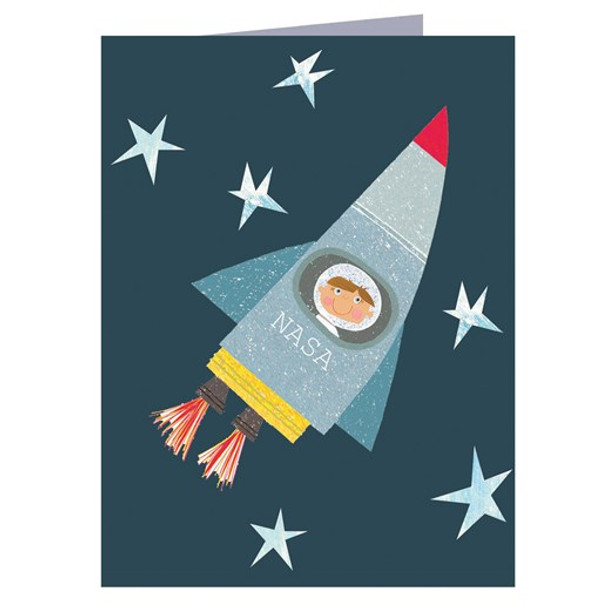 Small Card HB- Spaceman (Linen Board)