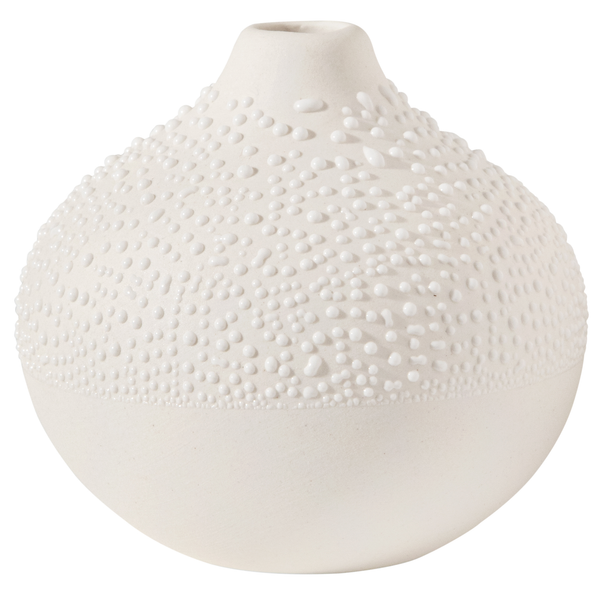 Beaded Glaze - SALE Vase Mini Pearl Stoneware (H6.5cm)