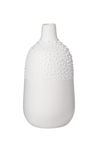 Beaded Glaze - SALE Vase Mini Pearl Stoneware (H11cm)