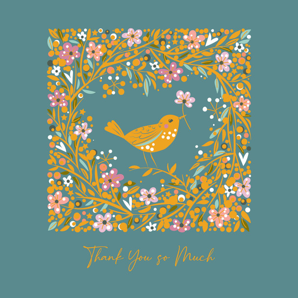 Florentine TY- Flower Bird (160x320mm)