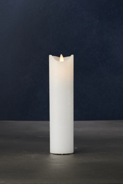 Sara LED Candle White (D5xH20cm)