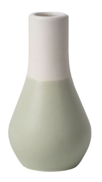 Vase Mini - Green Asstd 4 Semi Glaze Stoneware (H4-8cm) 