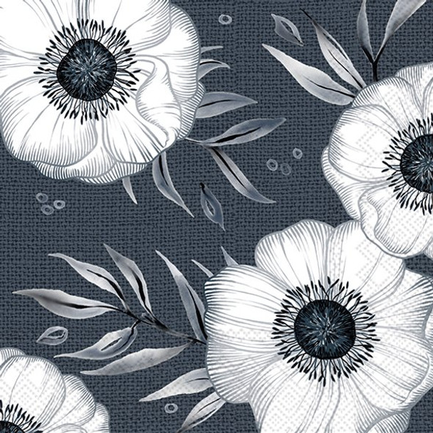 Holly Stein - Flowers Navy