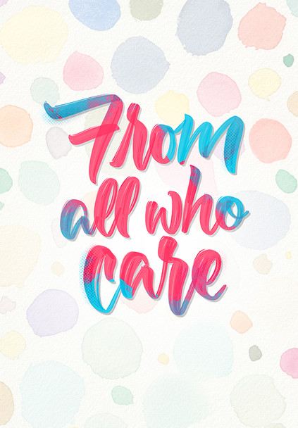 Extra Large GB- From All Who Care (31.5 x 22cm)