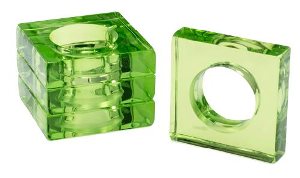 Acrylic Napkin Ring (Box 4) Emerald